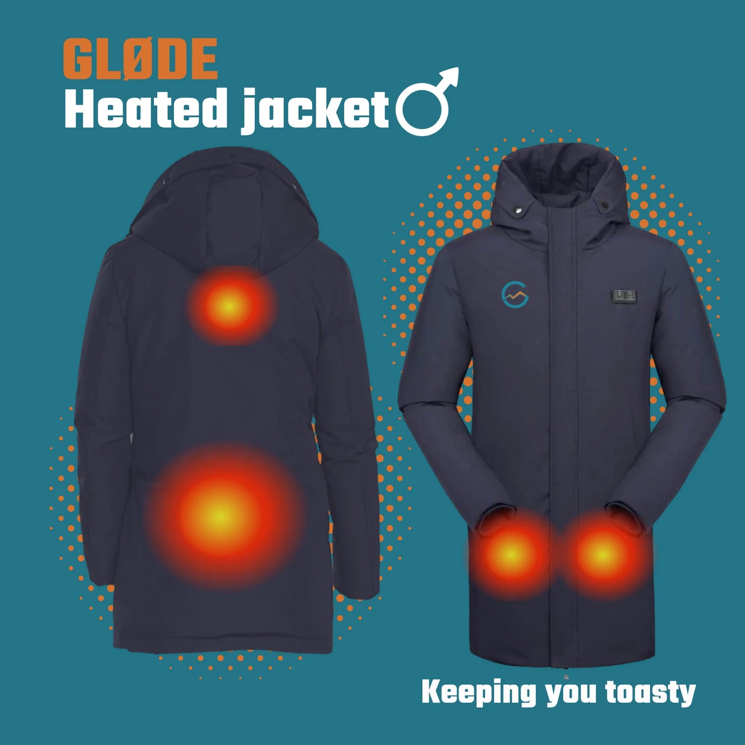 Elektrisch verwarmde jas