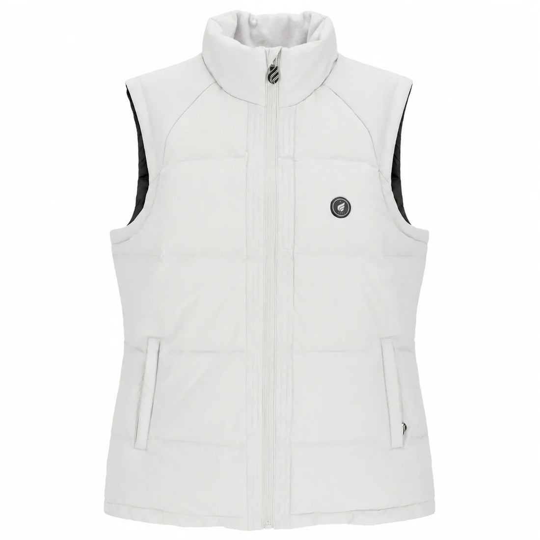 Verwarmde bodywarmer dames 5 zones wit voorkant